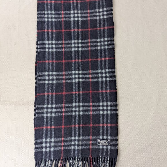 Burberry's Scarf Blue – Unisex Cashmere Check – Luxury Warm Winter Fashion - Picture 4 of 7